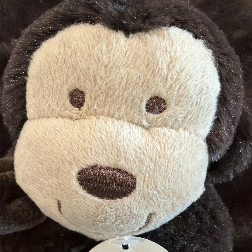 CARTERS Brown Bananas Over Mommy MONKEY Baby Lovey Security Blanket Rattle 2012